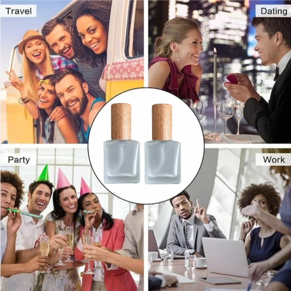 10 Stück 10ml Reise-Leerglasflaschen für Parfüm-Sprays, Nachfüllbare Duftzerstäuber, Tragbare Taschenparfümbehälter, Spender – Detail 11