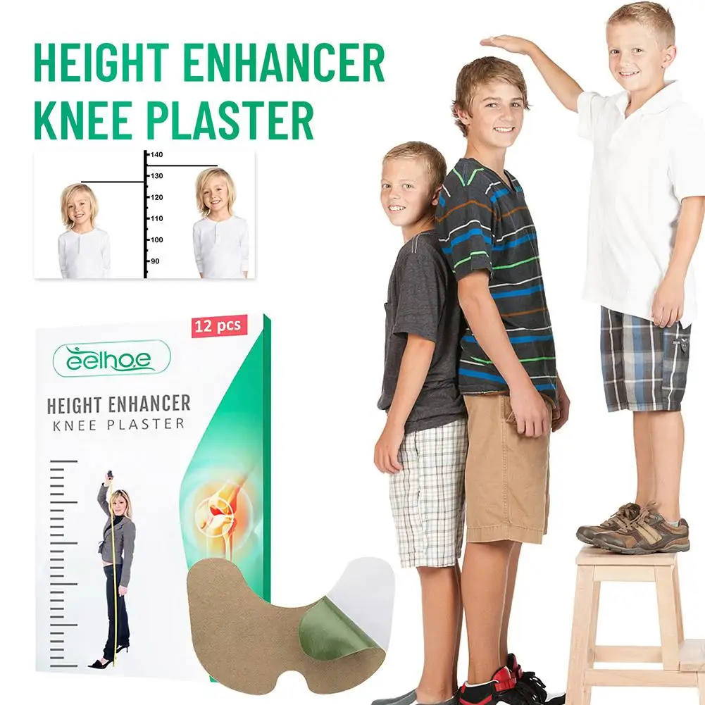 Herbal Height Enhancer Knee Plaster Plantar Acupoint Promote Bone Growth Stickers Adults Children Teenagers Growth Taller Patch