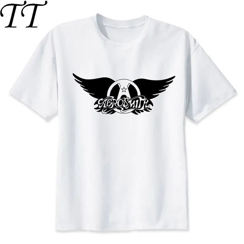 

aerosmith T shirt men t shirt fashion t-shirt O Neck white TShirts For man Top Tees M8001