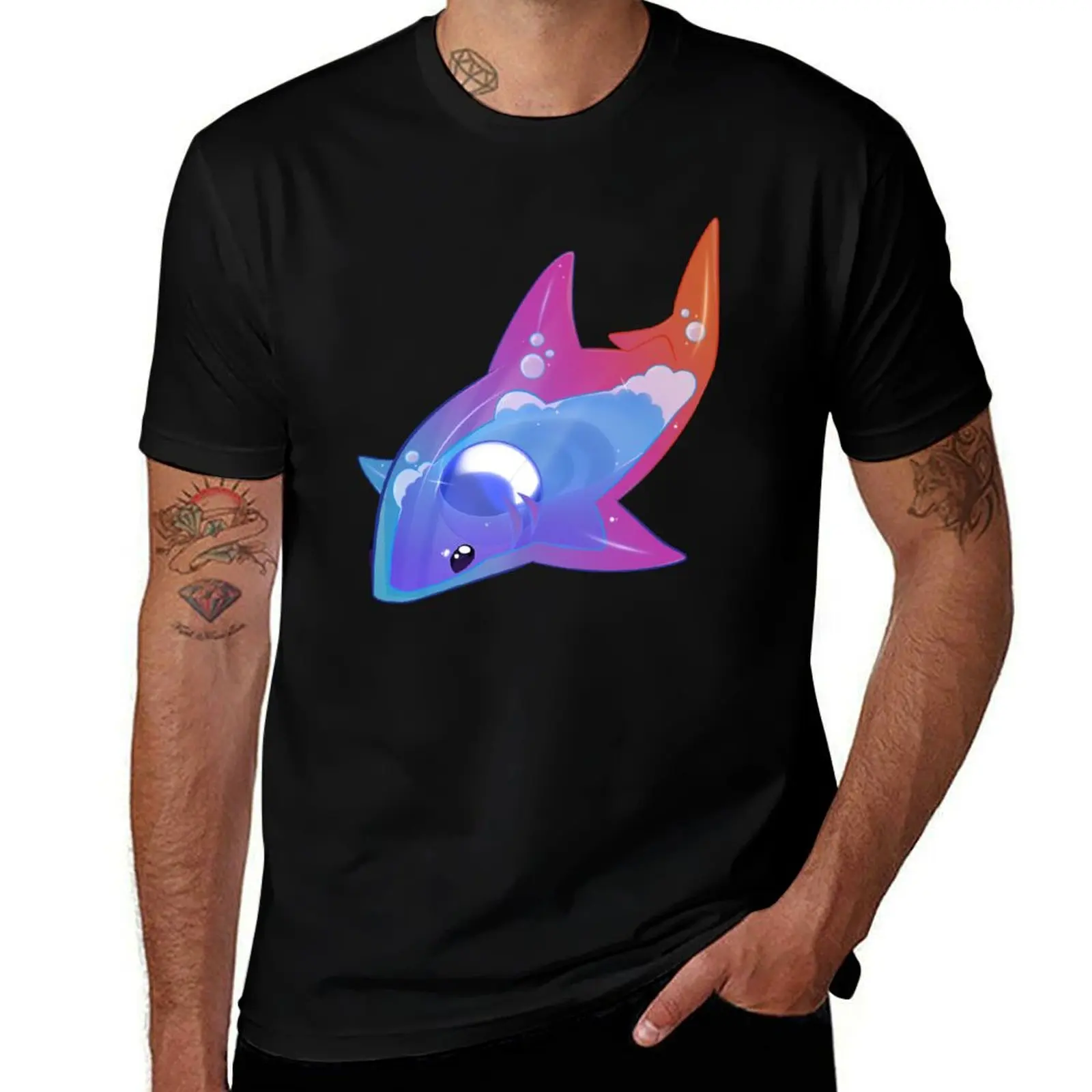 Ramune Soda Shark! T-Shirt Soft Durable Cotton T-Shirt