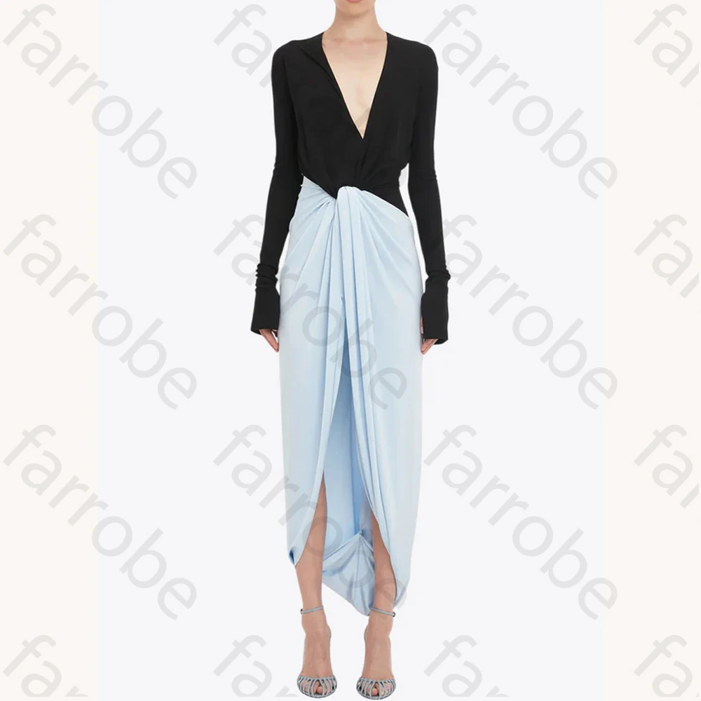 Maßgeschneidertes, elegantes, drapiertes, geknotetes Midikleid, A-Linie-Abendkleider, formell, exquisit, hochwertige Abschlussball-Party-Kleider für Frauen