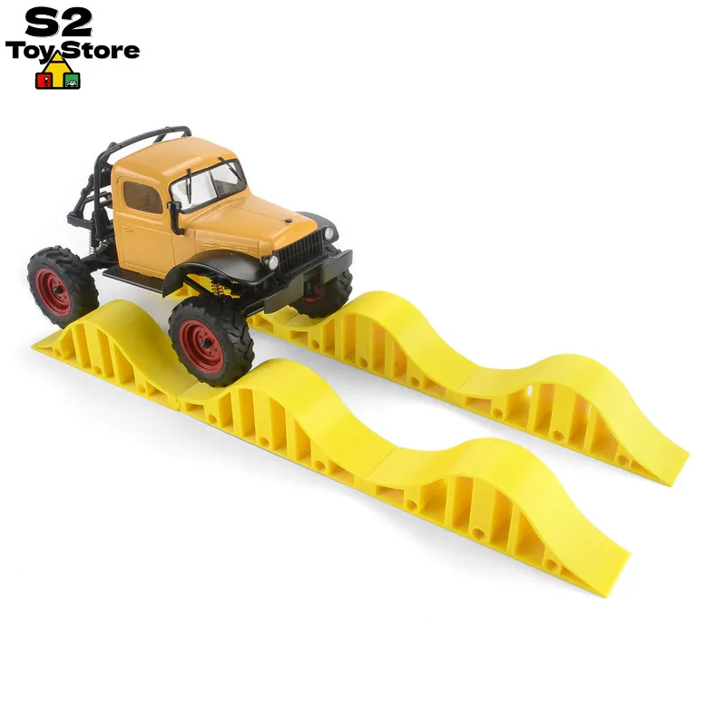 RC Crawler Track 1/24 1/18 Scale Wave Bridge Barrier Off-Road Obstacle Ramp Simulation for RC Rock Crawler Enthusiasts