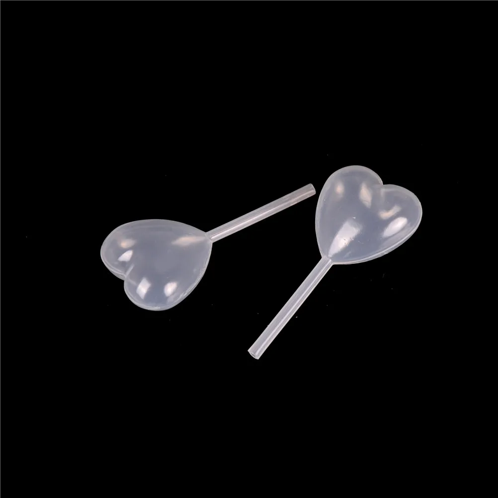 50Pcs Creative Heart Shaped Squeeze 4ml Transfer Oils Liquid Pipettes Eye Dropper 4ML