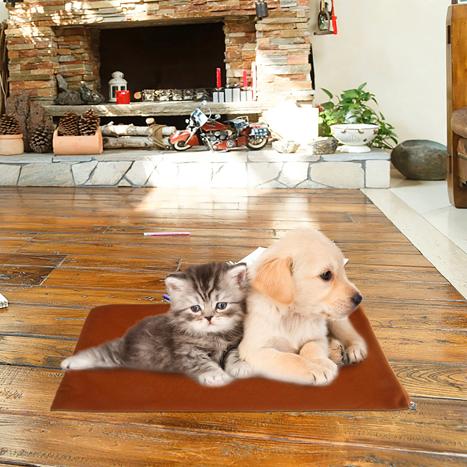 

Cat Electric Blanket Cover Winter Warm Heating Mat Protector Replacement 120x60cm Waterproof Scratch Resistant