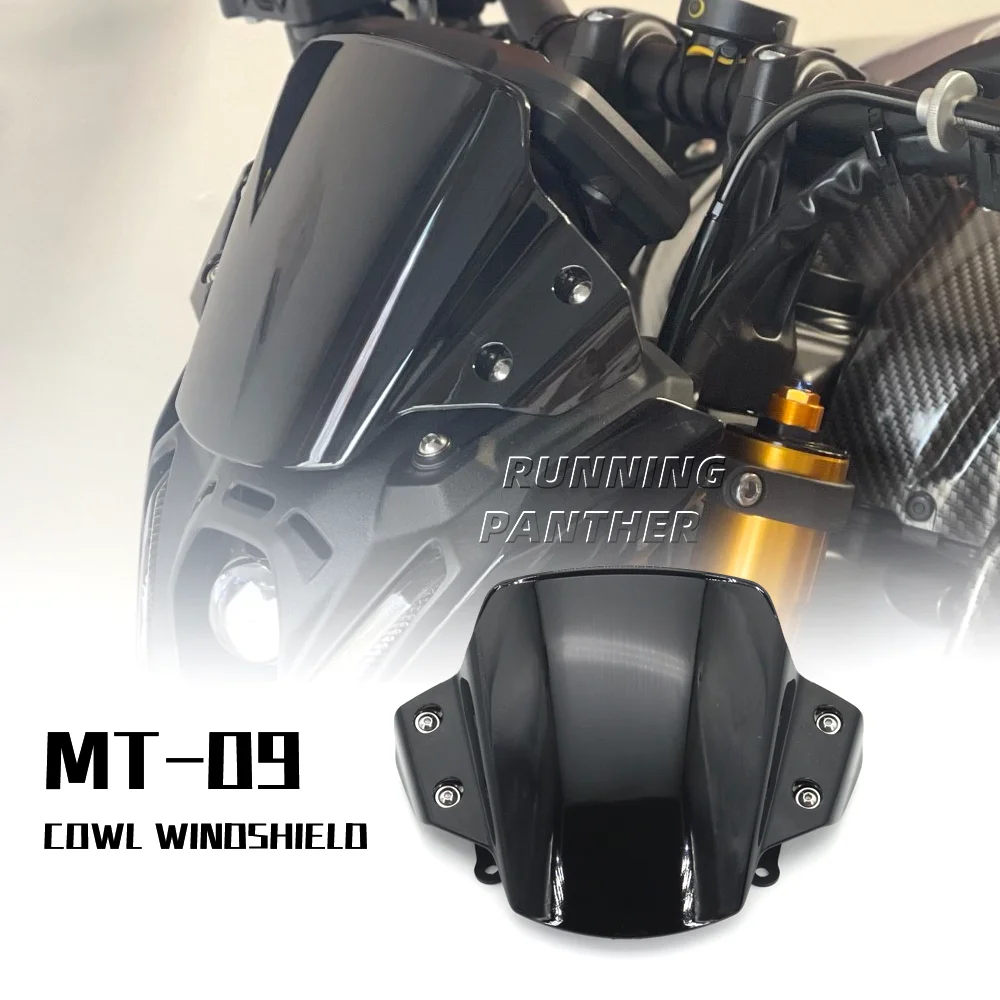 

3 colors Motorcycle Accessories Windshield Wind Deflector Windscreen 2021 2022 2023 For Yamaha MT09 MT 09 MT-09 mt09