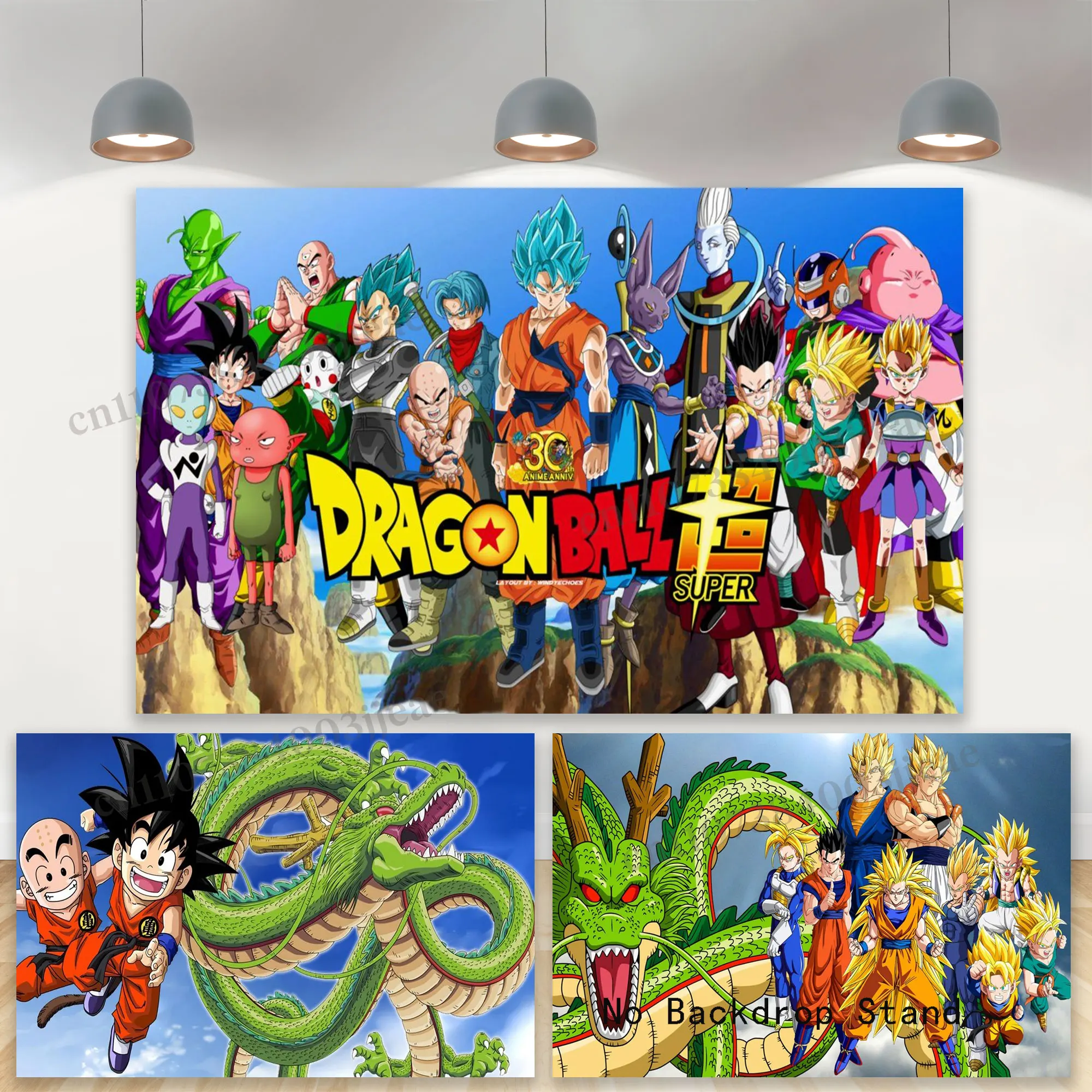 

Dragon Ball Goku Theme Background Boys Children Birthday Party Decorations Baby Shower Banner Poster Photography Backdrop Props