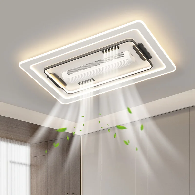 Imagem -02 - Modern Nordic Estilo Ventilador de Teto com Luz Led Bladesess Fan Lâmpada Led para Quarto Sala de Estar Escritório