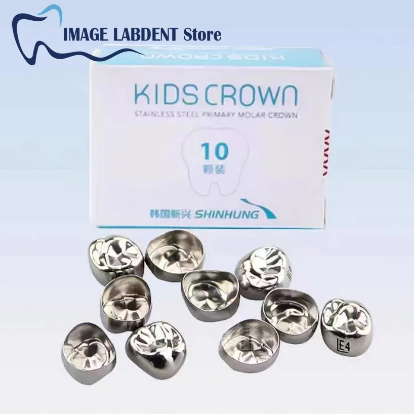 

EUR Stainless Steel Korea Shinhung Kids Crown Primary Molar Crown Temporary Teeth Crown For Children Dental Kids Teeth Crown