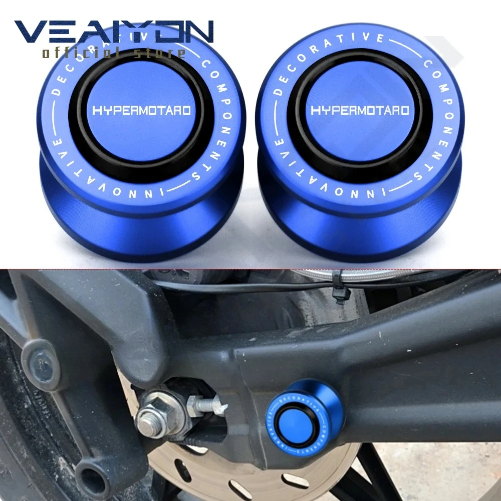 ل HYPERMOTARD Hypermotard 796 821 950 1100 طوال العام دراجة نارية الملحقات Swingarm بكرات المنزلق حامل مسامير العالمي 6 مللي متر