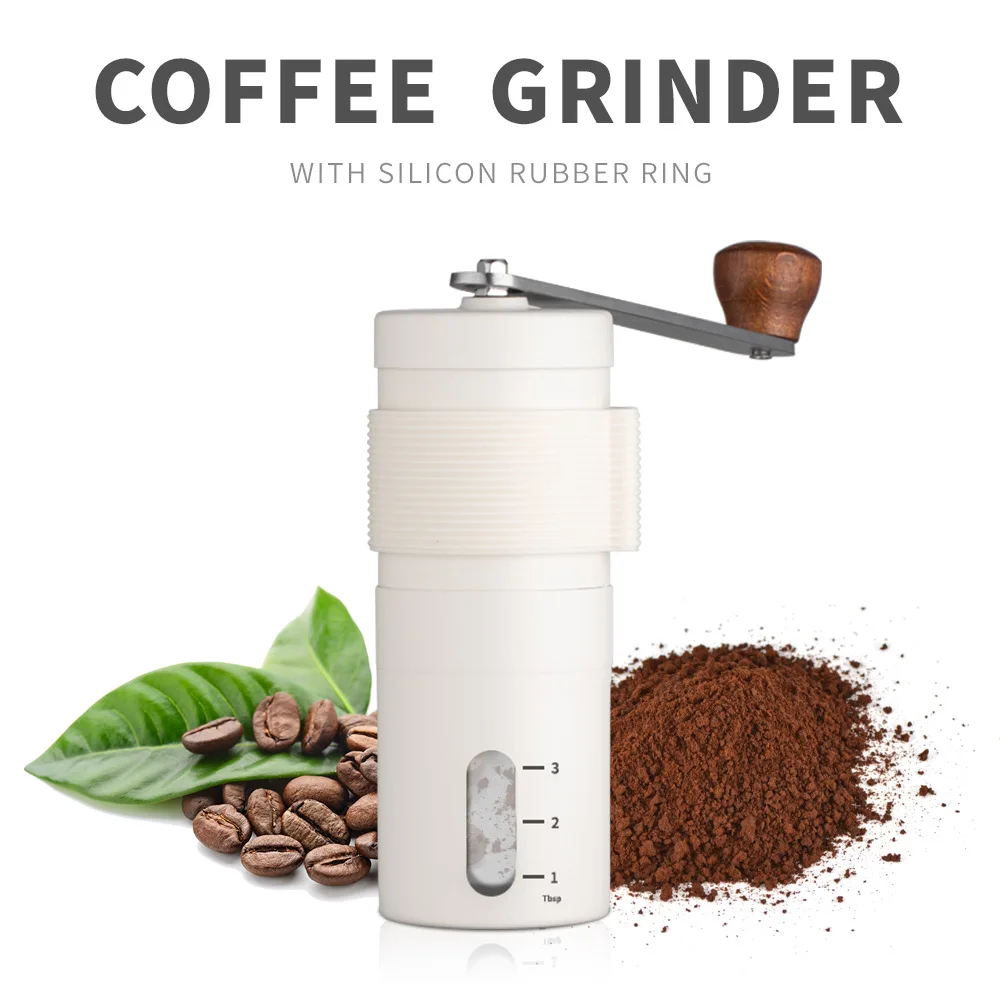 

Multifuntional Mini Manual Coffee Grinder Stainless Steel Coffee Bean Hand Crank Coffee Grinder Portable for Camping Office Use