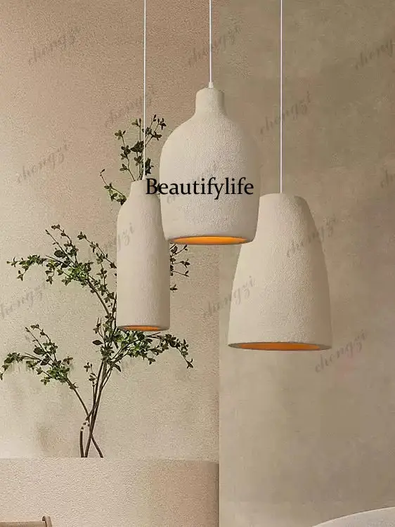 Japanese-style wabi wind chandelier creative personality bedside bedroom light homestay original design handmade