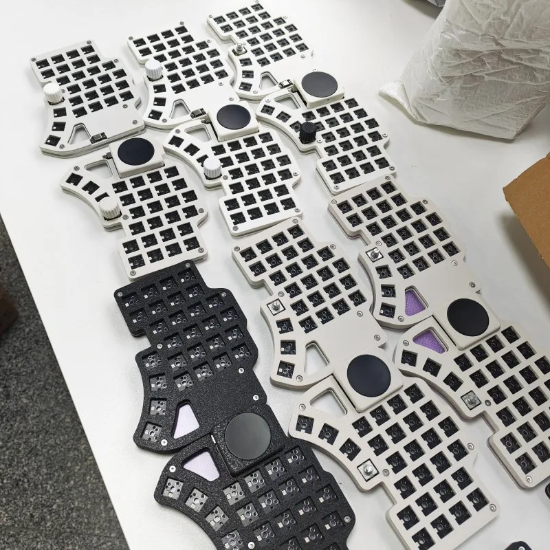 New Dilemma Max 4X6 Split Keyboard Custom Mx Switch Hot Swap RGB Knob Procyon Touchpad Simulation Mouse Left RightHand Keyboard