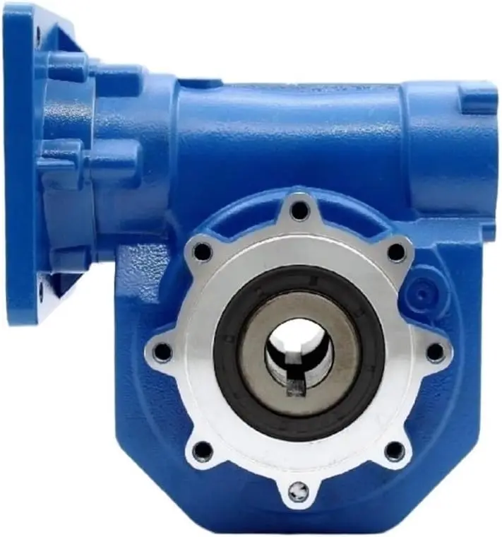 High Torque Worm Gearbox Speed Reducer Nmvf 075 Input 19/22/14/24/28Mm Ratio 5:1/100:1 For Cnc(Input 24 Fl-90B5,Ratio 7.5 To 1)