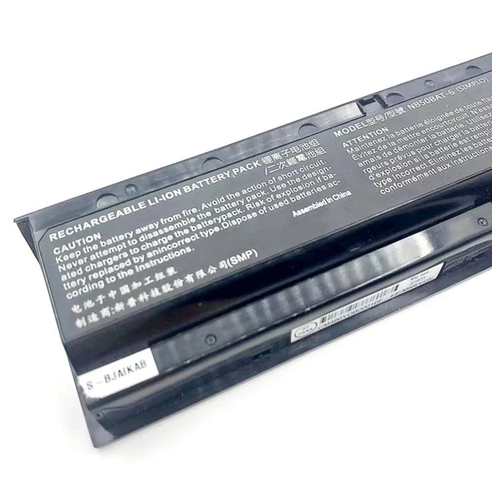 NB50BAT-6 10.8V 47Wh Original Laptop Battery for Clevo NB50TK1 NB50TJ1 NB50TL NB50TZ 31CR19/65-2