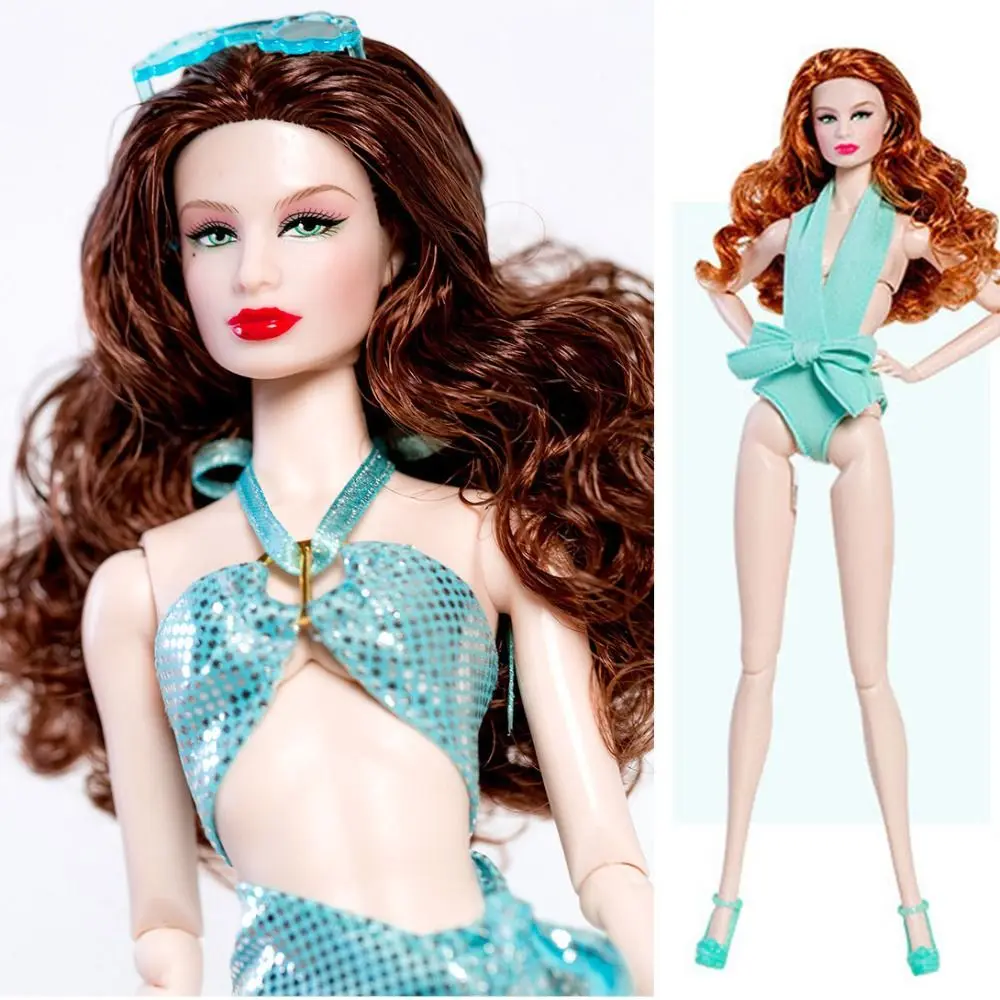 Multi Styles Handmade Doll Swimwear Casual Wear Summer Beach Style Doll Skirt with Shoes Swimsuit Bikini for 30cm Dolls