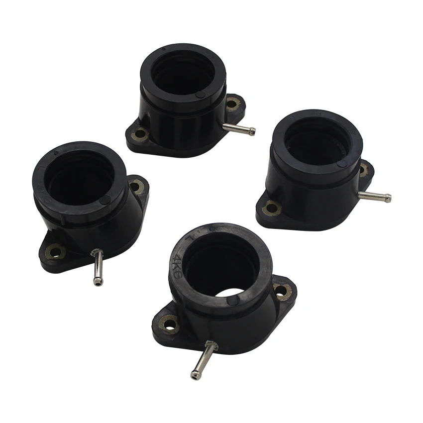 4Pcs Motorcycle Carburetor Interface Intake Outlet Manifold For Yamaha XJR1200 XJR1200SP 94-98  XJR1300 XJR1300SP 98-05  FJR1300