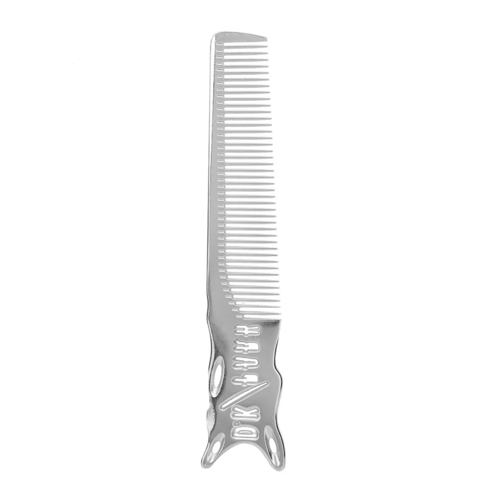 Aluminum Material Professional Anti-Static Haircut Comb Durable Material Anti Static Design Aluminum Comb Non Slip Ergonomic