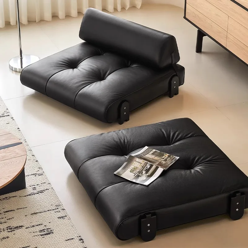 Jenga Armchair Minimalism Bauhaus Style Living Room Retro Aesthetic Furniture Single Person Leather Sofa Chair Customizable