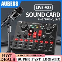 Audio Mixer Universal Webcast Live Sound Card External Usb V8s Mobile Phone Microphone For Mobile Computer Audio Interface Clear