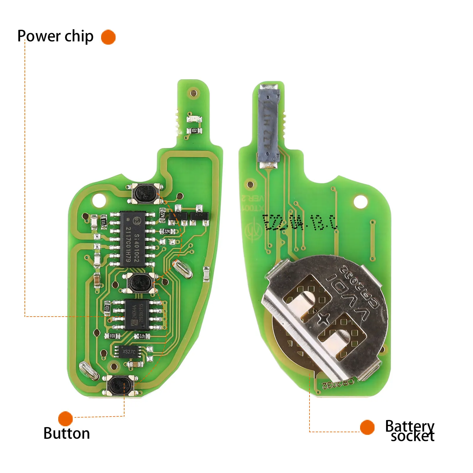 5PCS/LOT Xhorse XEDS01EN DS Style Super Remote 3 Buttons with Built-in Super Chip Transponder English Version