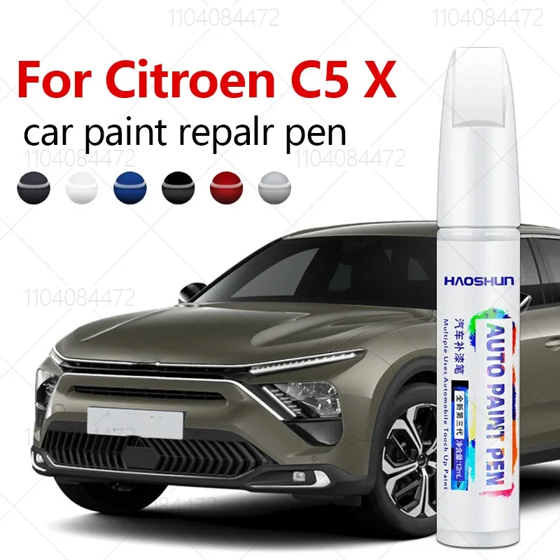 Paint Repair Pen Touch Up Scratch Remover DIY Auto Accessories Black White Grey Red Blue For Citroen C5 X  2022-2025 EMP2