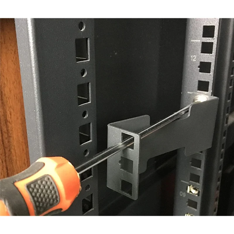 

4-Inch/10 Cm Deep 1U Server Rack Depth Extender Recessed Rack Mount Adapter Kit For Network Rack