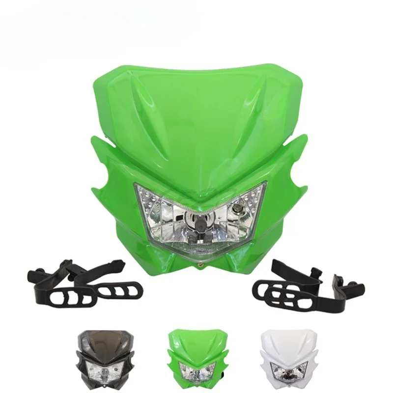 Off Road Motorcycle Headlights Suitable for Kawasaki KLX125/KLX150 Modified Ghost Face Headlights