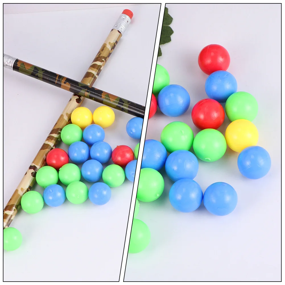 

4 Bags Multicolor Ball Loose Beads Diy Plastic Marbles For Educational Board Replacement Table Game Hippo Game Balls Undrilled
