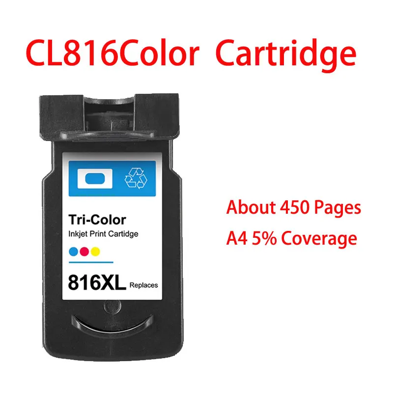Compatible Refillable Ink Cartridge For Canon 815 816 PG815 CL816 Pixma iP2780 iP2788 MP236 MP259 MP288 MP498 Printer