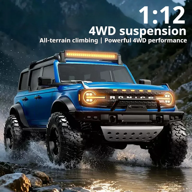 Hongxing 1：12 Rc Full Scale 4wd Rc Bronco Four Door Off Road Climbing Electric Remote Control Car For Adult Hobby Enthusiasts