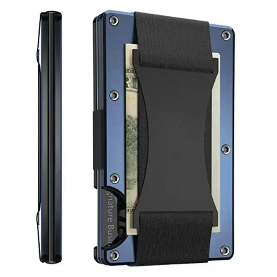 

New Metal Card Pack Carbon Fiber Wallet for Men Fashion Wallet RFID Anti-theft Brush Blocking Technology