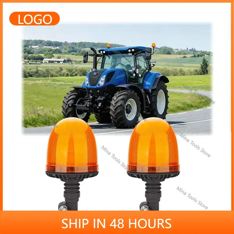 ECE R65 R10 21W LED Beacon Signal Light Amber Led Emergency Warning Lamp for New Holland T7