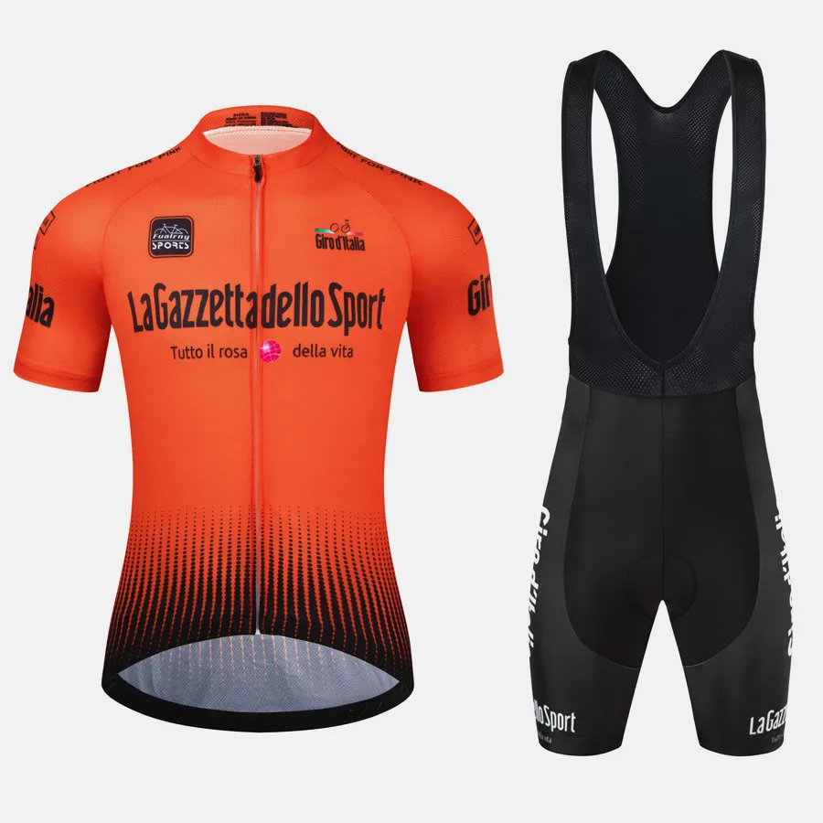 NONE Tour Of Italy Fahrradbekleidung Radtrikot Set Sommer Rennrad Kurzarm Fahrradbekleidung Herren MTB Trikot Set Sportbekleidung 3