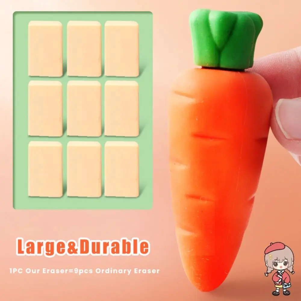 Gomma da frutta grande per carota/fragola/mango senza lasciare segni Gomma da cancellare a blocchi super grande Gomma gigante Studenti