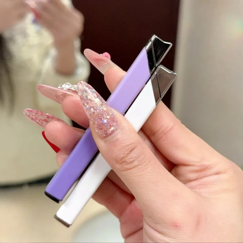 Fashion Metal Mini Inflatable Lighter Gradient Color Portable Outdoor Butane Gas Women's Lighter Cigarette Accessories Gift