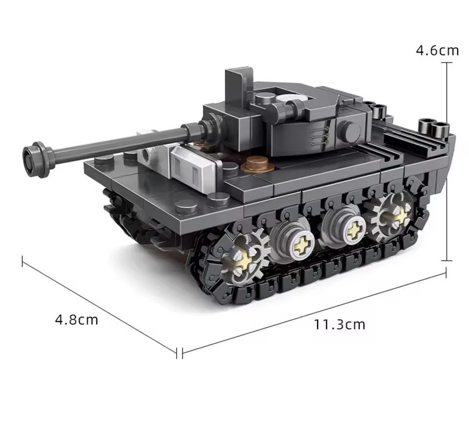 World War Army Military Soldiers SAWT Soldiers The King Tiger Heavy Tank DIY Model ​Building Blocks Bricks Children\'S Toys