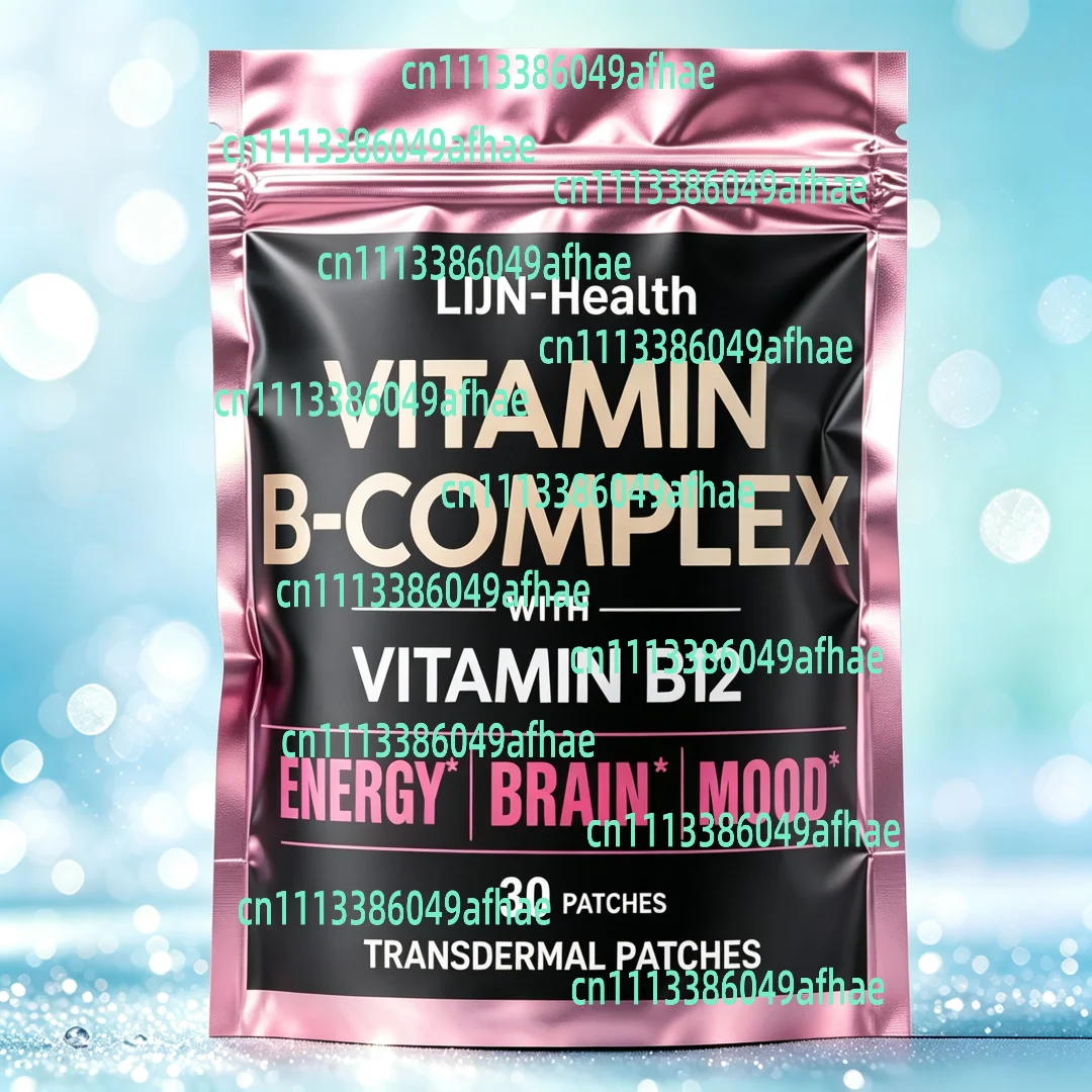30 Patches Vitamin B Complex Transdermal Patches for Women & Men B Complex with Vitamin C Choline - Energy, Brain & Mood
