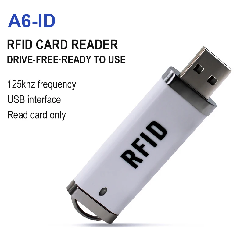 جهاز قراءة بطاقة منفذ USB أو قارئ بطاقة الهوية أو الممغنطة. بطاقة ذكية صغيرة محمولة قابلة للتعديل RFID TK4100، EM4100 RFID 125 كيلو هرتز 13.56 ميجا هرتز