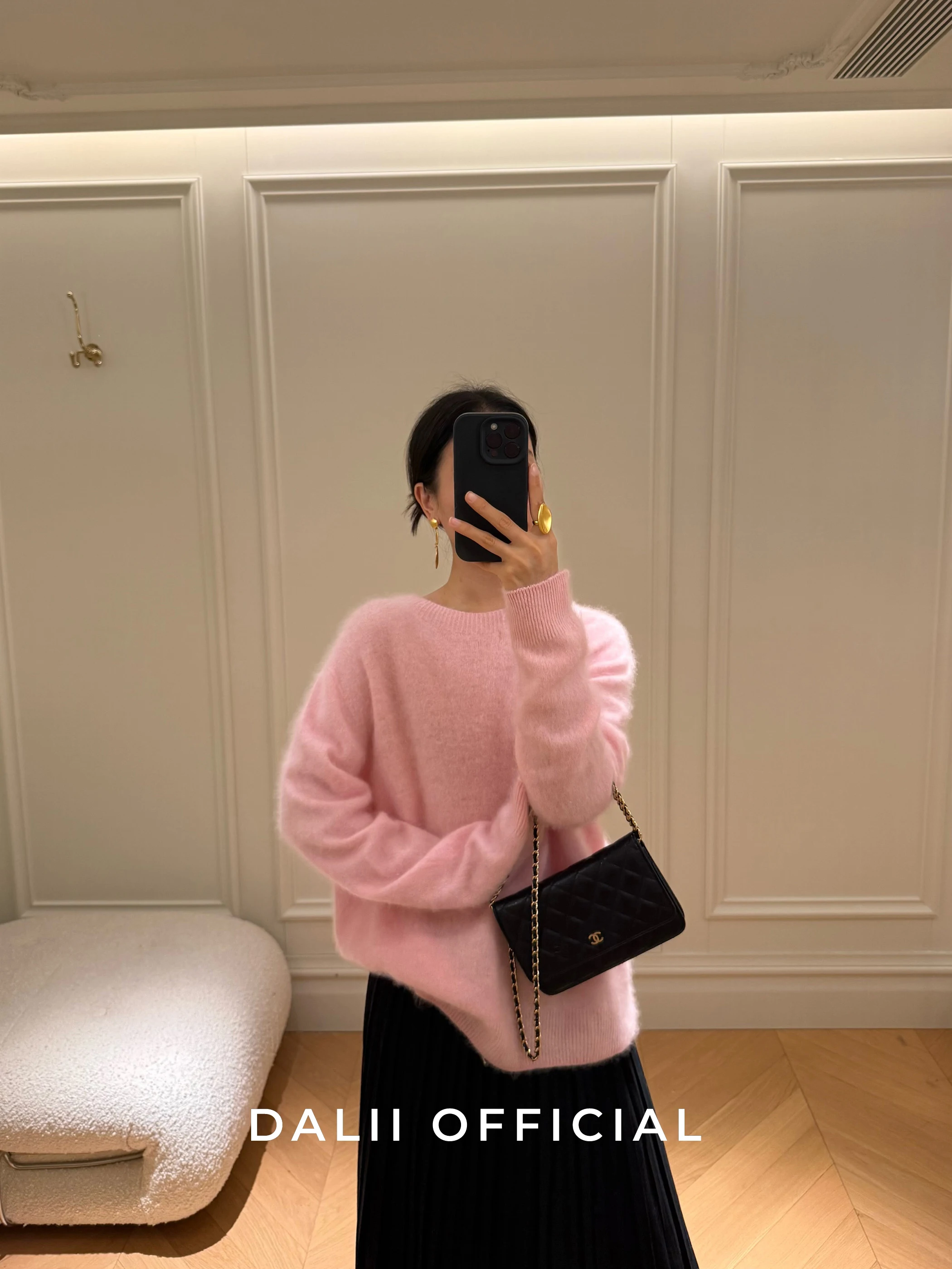 

Soft Loose Wool Camere round Ne Sweater Lazy Spring Color Pulling Fluffy Knitted Women's Casual Comfortable Long Sve Top