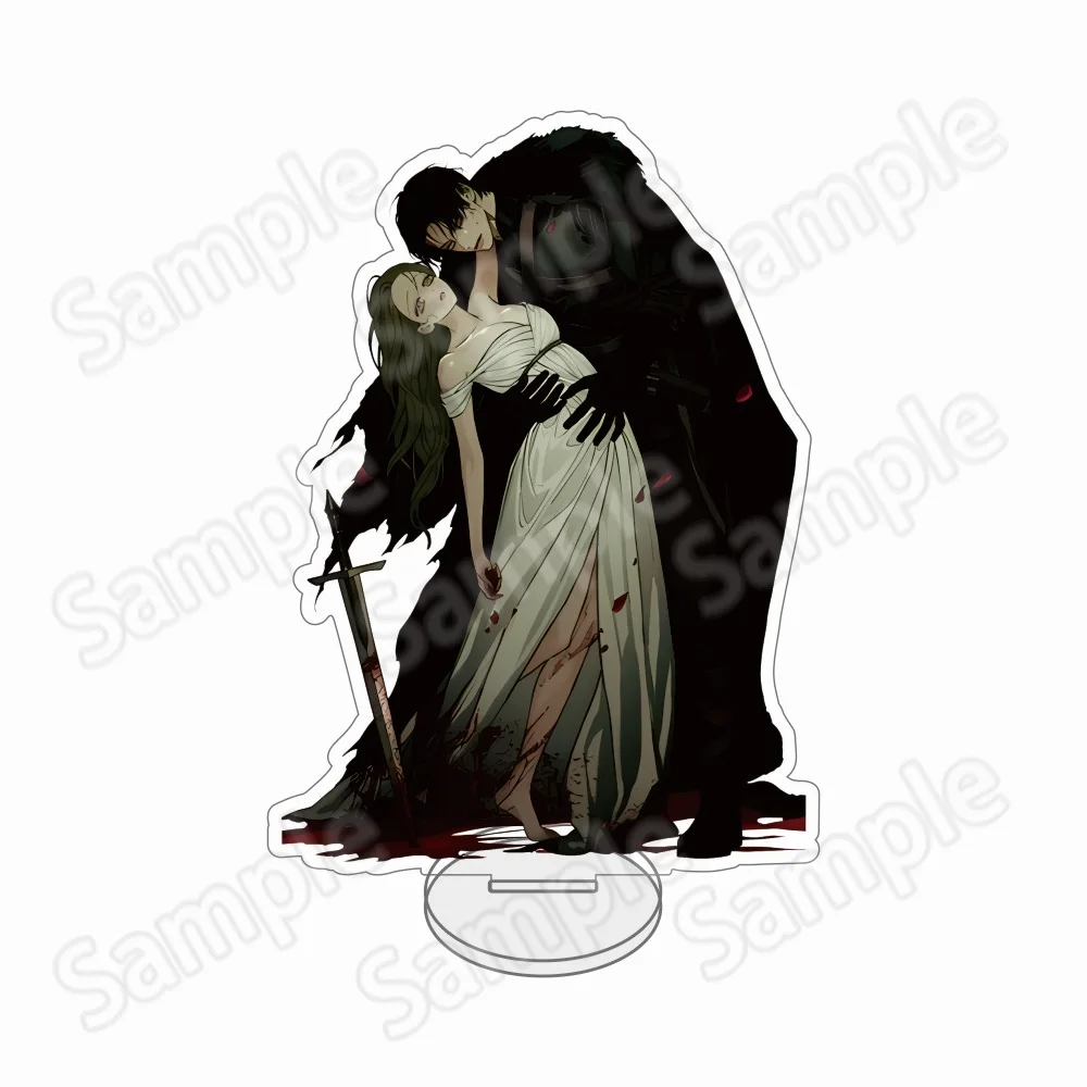 Tears on a Withered Flower Cute Acrylic Stand keychain Plate Kawaii Anime Fans Gift Student Festival Room Decor