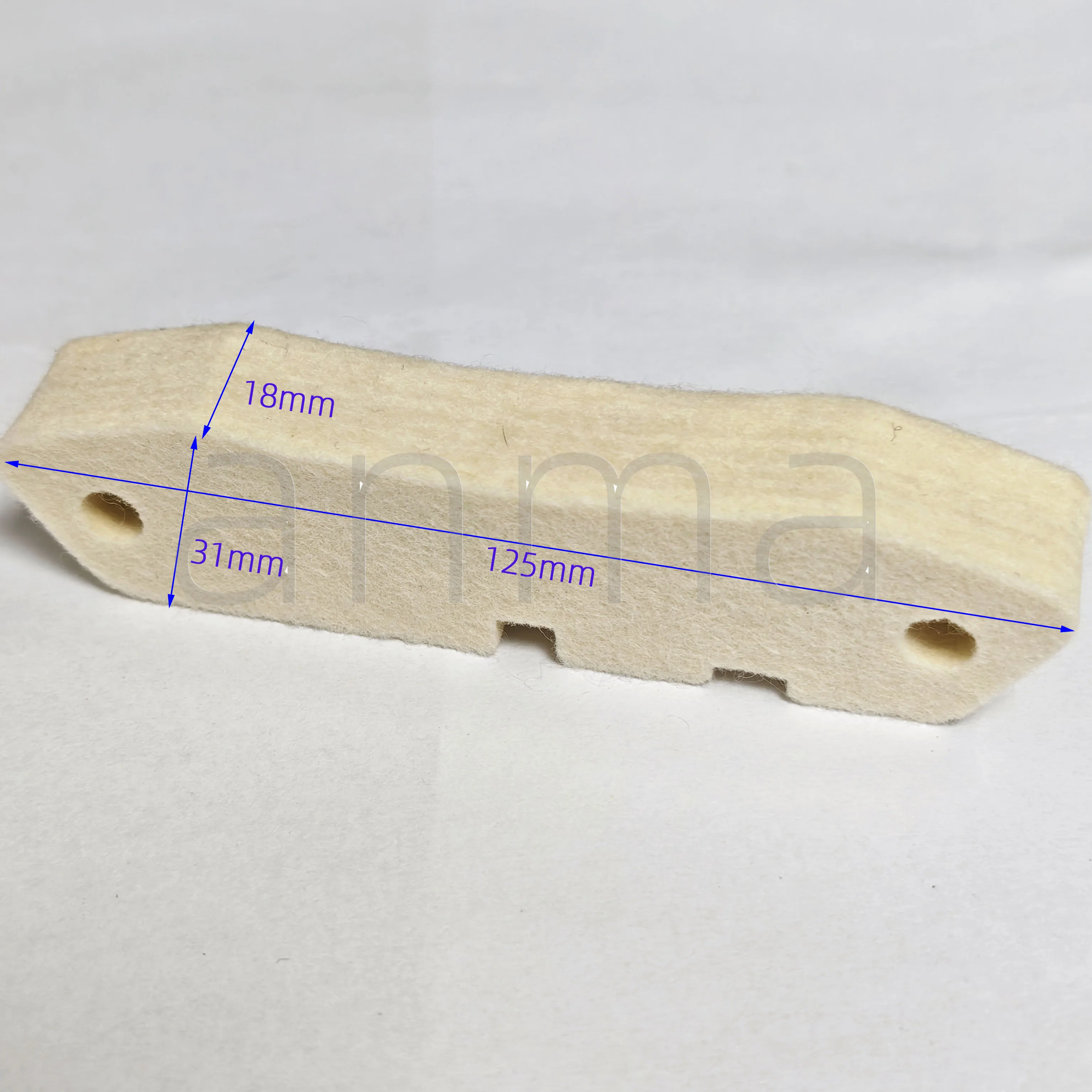 5PCS KBA Printing machine Wool Felt Oil Plug 125x32x12mm Oil Plug Sponge Felt