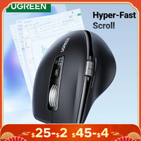 UGREEN Hyper-Fast Scroll Wireless Mouse Bluetooth 5.4 2.4G Ergonomic 5000DPI for MacBook Tablet Laptops Computer PC Mice