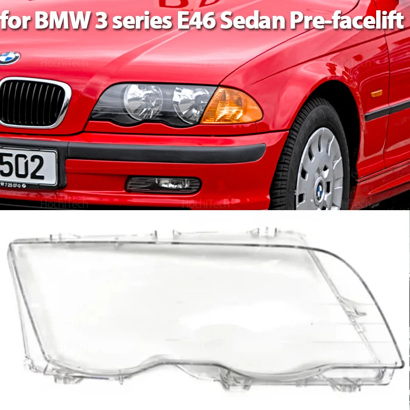 

Auto Headlamp Cover Headlight Caps Lampshade Housing Lamp Shell Glass Lens for BMW 3 Series E46 Sedan 4 Doors 1998-2001