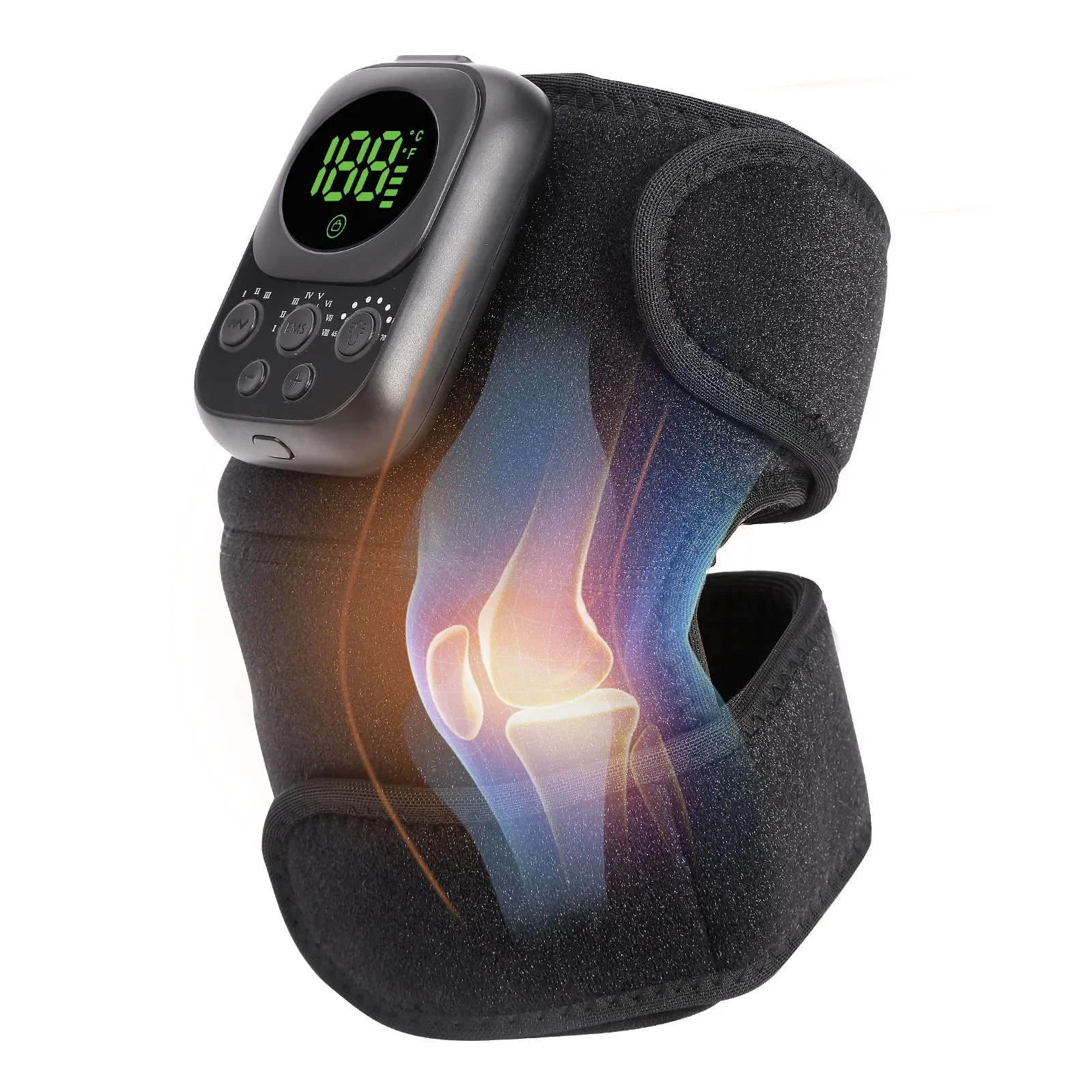 

Массажная подушка для плеч с электрическим подогревом 3 в 1, 3-скоростной регулируемый бандаж для спины с подогревом, массажный пояс для плеч и шеи и колена