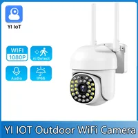 Cámara PTZ YI IOT WiFi de 2MP para exteriores, cámara con Zoom Digital 4X, seguimiento automático de seguridad para el hogar, Audio bidireccional, videovigilancia, CCTV