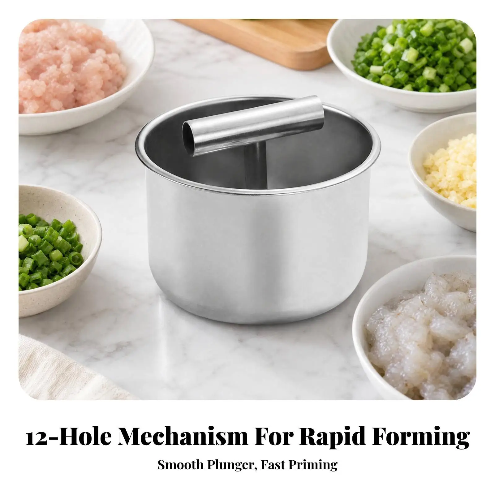Meatball Ball Maker Rust-Resistant Stainless Steel Meatball Maker Time-Saving