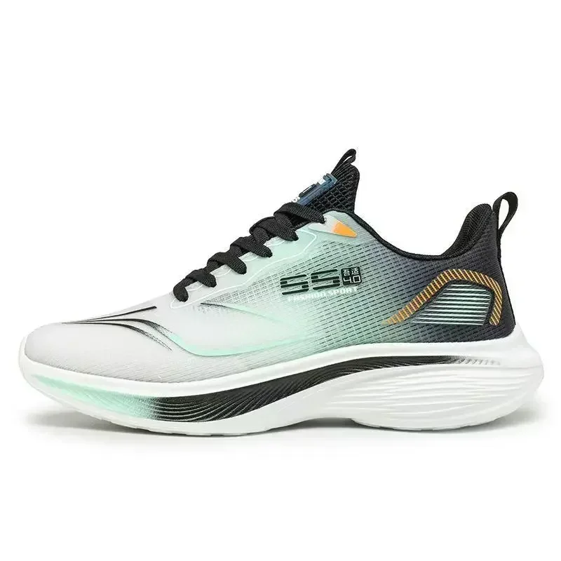 أحذية الجري الرجالية للربيع والسفر في الهواء الطلق خفيفة الوزن ومقاومة للاهتراء وقابلة للتنفس ومضادة للانزلاق ومريحة برباط أحذية رياضية كاجوال #6