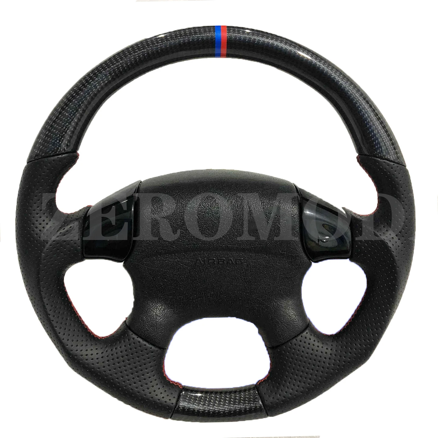 Replacement Real Carbon Fiber Steering Wheel with Leather for VW Volkswagen Golf 3 Mk3 JETTA