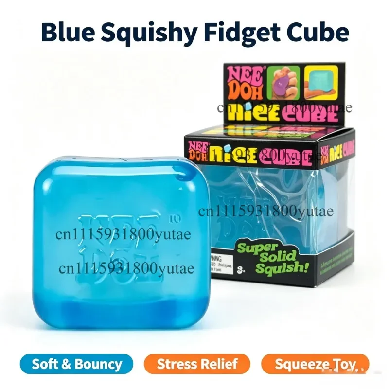 Hot In Stock Squishy NeeDoh Schylling Nice Cube Sensory Squeeze Toy with Super Solid Squish Stress Relief Anxiety Sensory Gifts