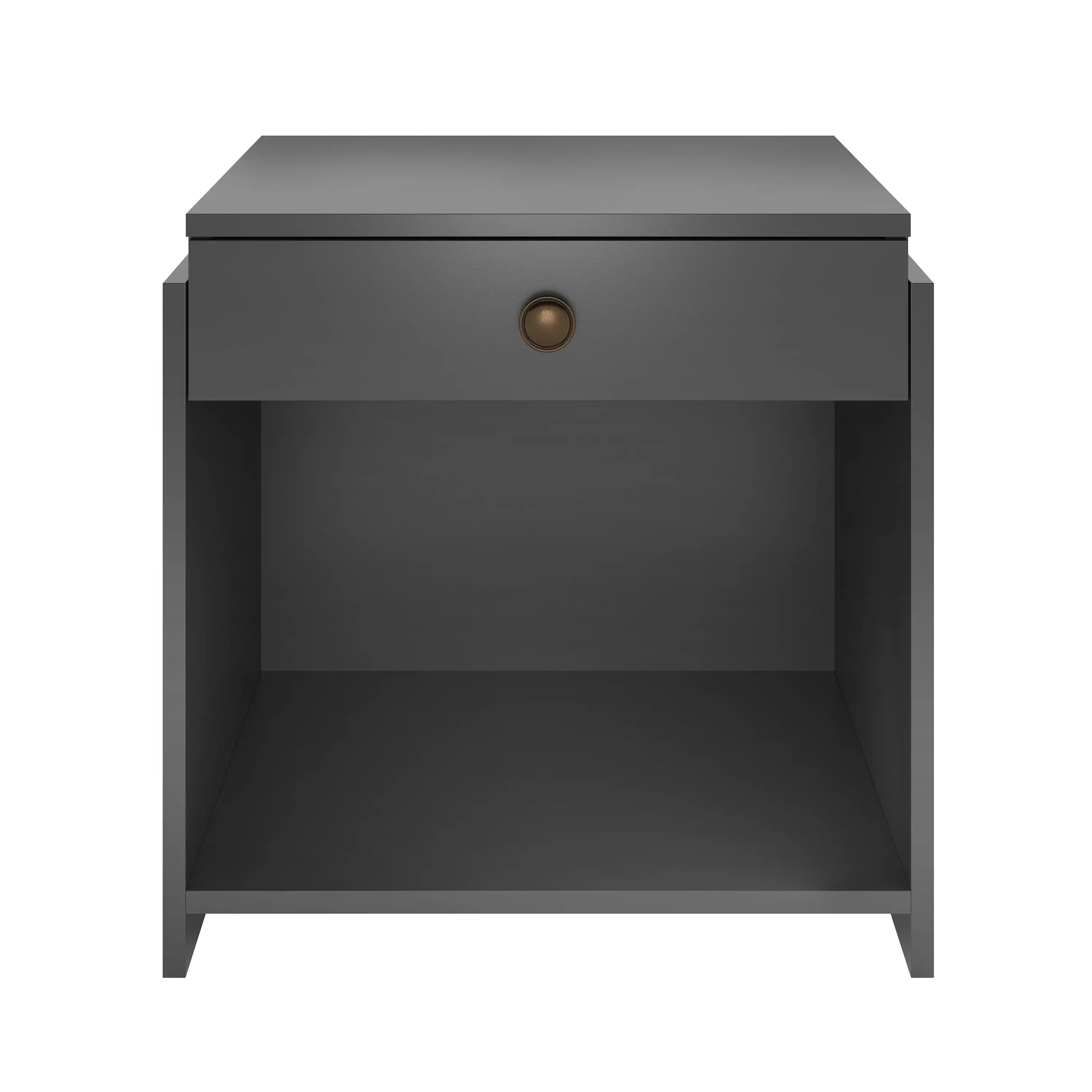 Sydney Single Drawer Nightstand, Black